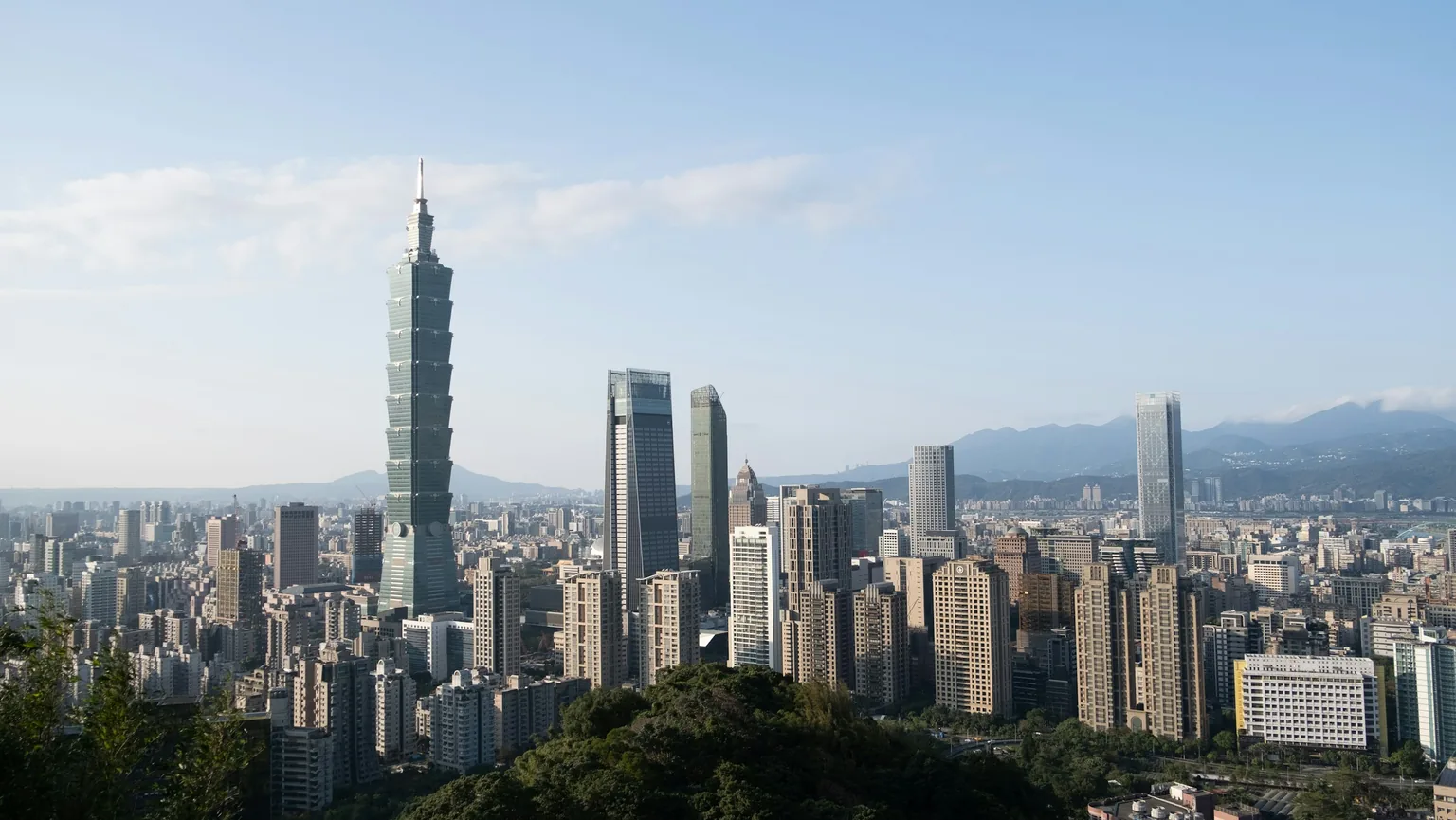 台北 101 與信義區高樓天際線